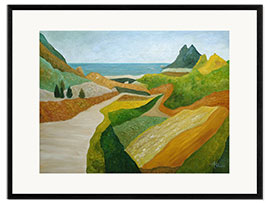 Framed art print A walk down to the sea