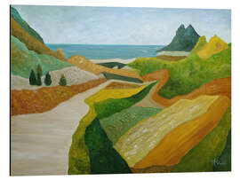 Magnettafel Ein Spaziergang hinunter zum Meer