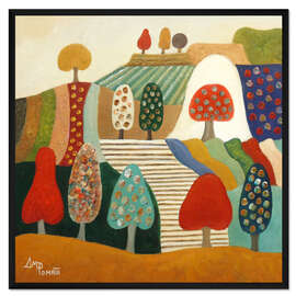 Gerahmter Kunstdruck Ein Grundstück ohne Kanten