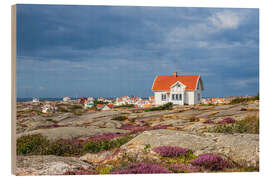 Cuadro de madera Houses on the island of Käringön in Sweden