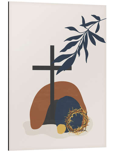 Quadro em alumínio Christ is risen