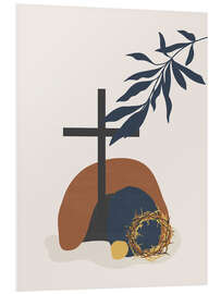 Foam board print Christ is risen