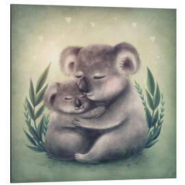 Magnettafel Koala-Mutter umarmt ihr Baby