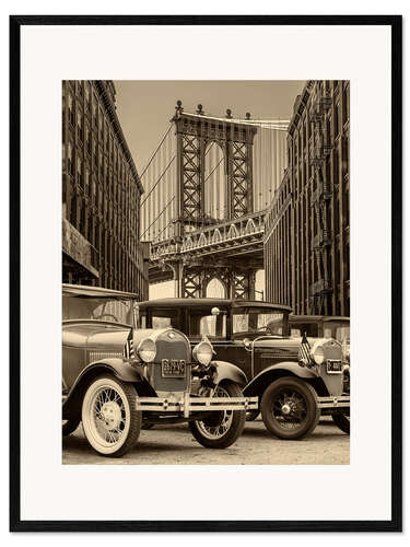 Impresión de arte enmarcada Classic Parade in New York City