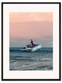 Gerahmter Kunstdruck Garrett allein