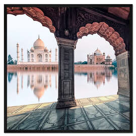 Gerahmter Kunstdruck Das Taj am Bogen