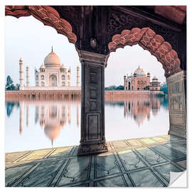 Selvklebende plakat The Taj by the Arch