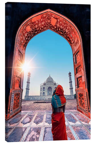 Tableau sur toile A journey to the Taj Mahal