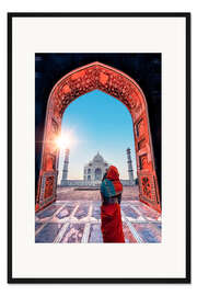 Gerahmter Kunstdruck Eine Reise zum Taj Mahal