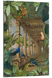 Magnettafel Verlorener Dschungel mit Pfauen