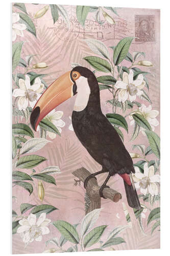 Tableau en PVC Exotic Toucan Paradise