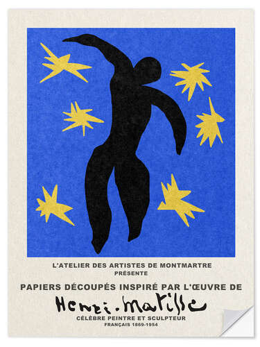 Selvklæbende plakat Inspiré Henri Matisse IV