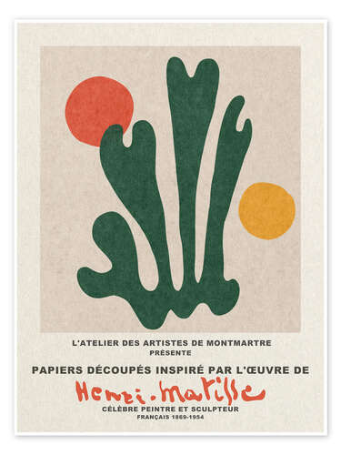 Póster Inspiré Henri Matisse II