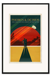 Gerahmter Kunstdruck Phobos and Deimos (Mars) - SpaceX