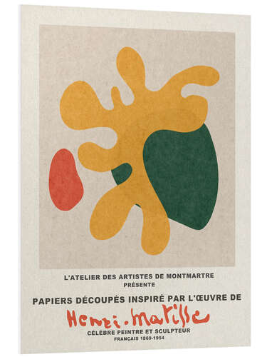 Foam board print Inspiré Henri Matisse I