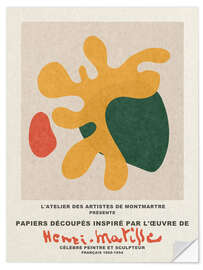 Selvklæbende plakat Inspiré Henri Matisse I