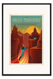 Gerahmter Kunstdruck Valles Mariners (Mars) - SpaceX