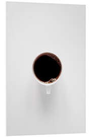 Quadro em PVC Black coffee loves white minimalism