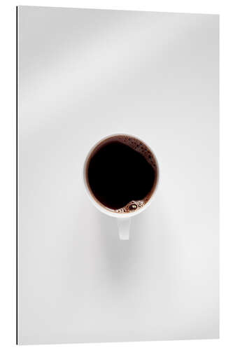 Gallery print Black coffee loves white minimalism