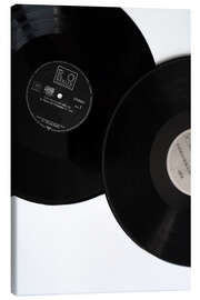 Quadro em tela The minimalist beauty of records and music