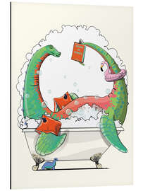 Magnettafel Plesiosaurier im Bad