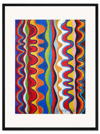 Gerahmter Kunstdruck Wellen XII