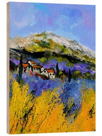 Tableau en bois Lavender in Provence