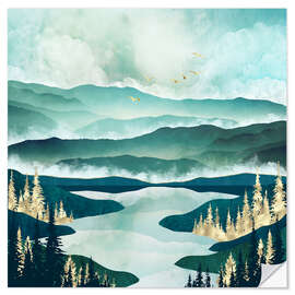 Wall sticker Misty Lake