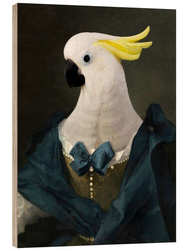 Wood print Cockatoo Diane