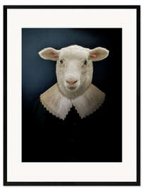 Plakat artystyczny premium w ramie Charleroi Sheep