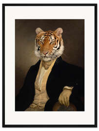 Gerahmter Kunstdruck Dandy Tiger