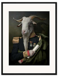 Gerahmter Kunstdruck Generalgouverneur Ziegenbock