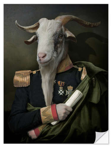 Selvklebende plakat The Goat Governor General