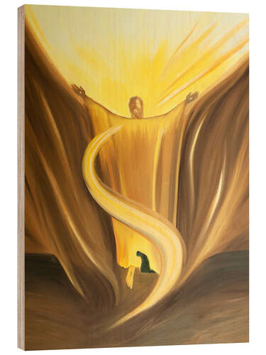 Tableau en bois When we meet Christ in the Blessed Sacrament