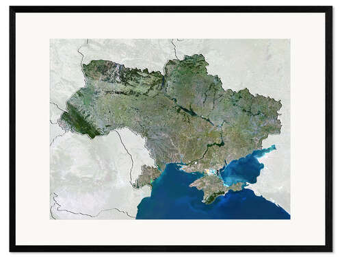 Impression artistique encadrée Ukraine