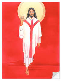 Vinilo para la pared At Mass, Jesus greets everyone with great affection