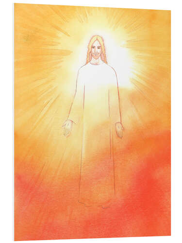 Tableau en PVC Christ is radiant and joyful in his risen life