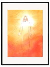 Ingelijste kunstdruk Christ is radiant and joyful in his risen life