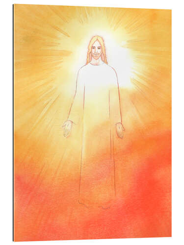 Quadro em plexi-alumínio Christ is radiant and joyful in his risen life