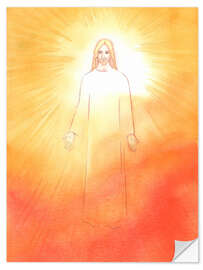 Selvklebende plakat Christ is radiant and joyful in his risen life