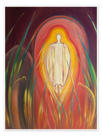 Poster With the angels we adore Christ in the Blessed Sacrament - Elizabeth Wang