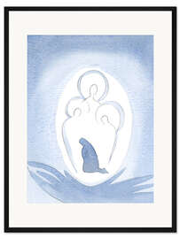 Gerahmter Kunstdruck Gott, die Heilige Dreifaltigkeit, thront in der Seele eines Menschen