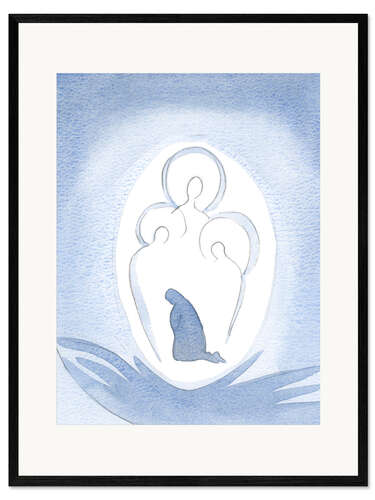 Framed art print God, the Holy Trinity, is enthroned in a person's soul