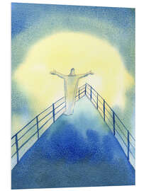 Foam board print Christ during the Holy Sacrifice of the Mass