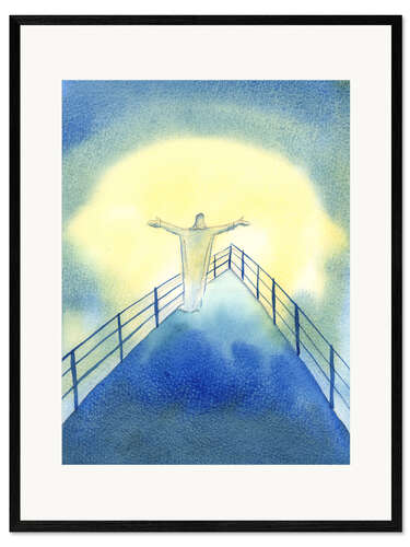 Impresión de arte enmarcada Christ during the Holy Sacrifice of the Mass