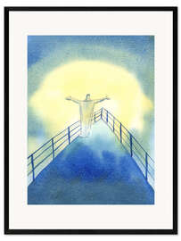 Impresión de arte enmarcada Christ during the Holy Sacrifice of the Mass