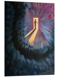 Hartschaumbild Wir öffnen eine Tür in unserer Seele und lassen sein Licht herein