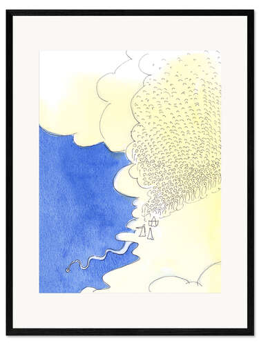 Stampa artistica con cornice The sky is so big