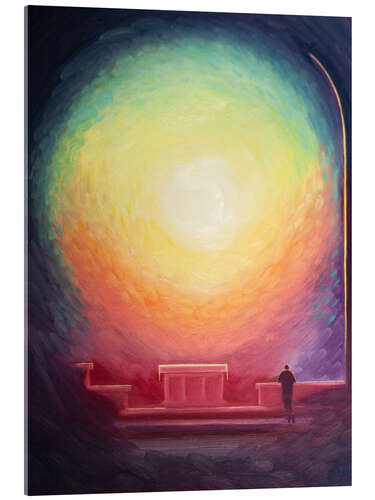 Acrylic print Christ is present in the Blessed Sacrament