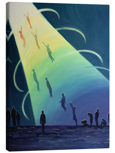 Stampa su tela The souls of Purgatory are drawn into God's bliss